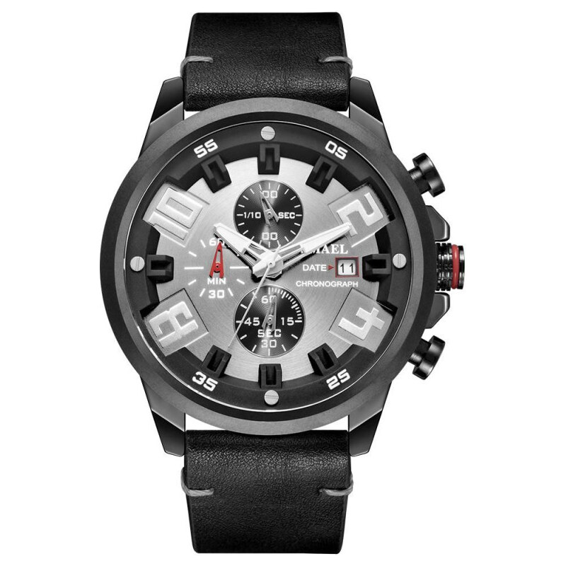 Smael 9080 Pánske analógové hodinky Čierne 65224447