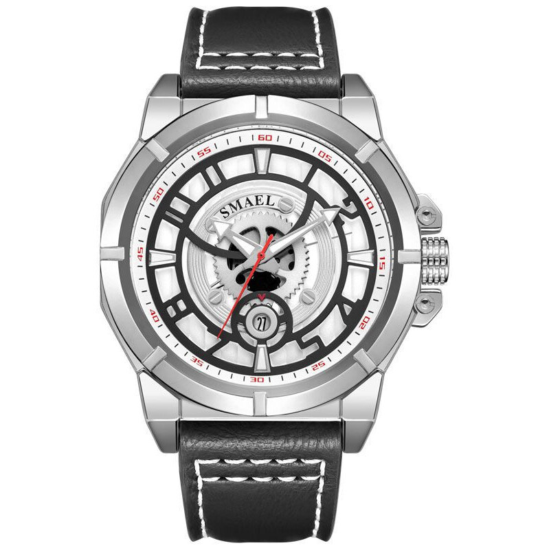 Smael 9163 Pánske analógové hodinky Strieborné 65224450
