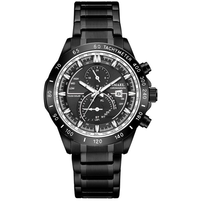Smael 9062 Pánske analógové hodinky Čierne 65224484