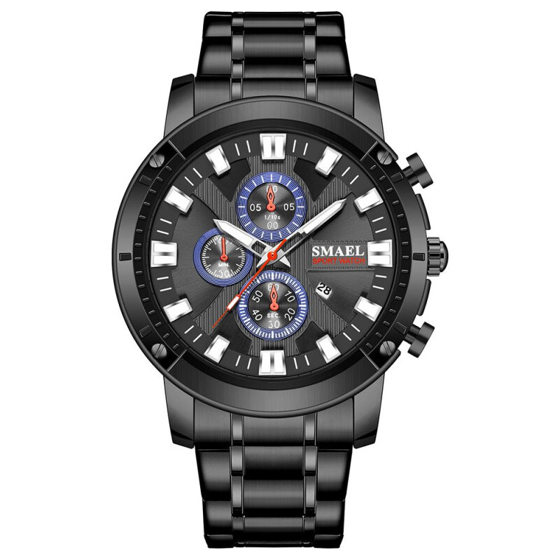 Smael 9153 Pánske analógové hodinky Čierne 65224487