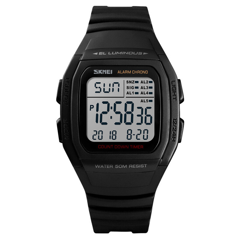 SKMEI 1278 digitálne hodinky Retro Age - Čierne 65224492