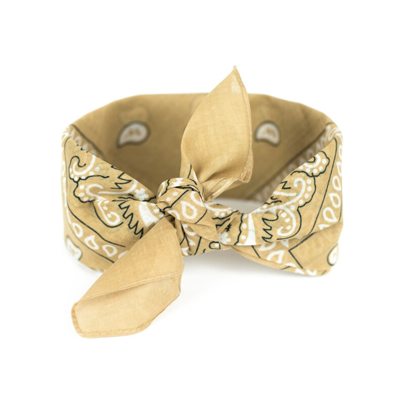 Artofpolo Bavlnená šatka Bandana Béžová 65224546