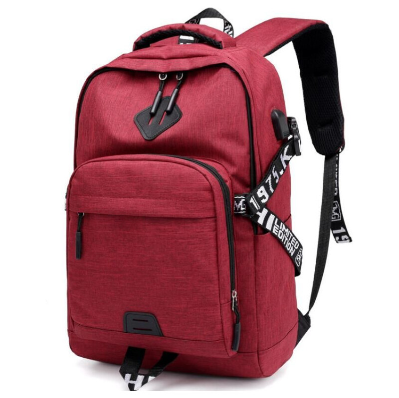 Lifestyle Limited Batoh s USB portom Červený 65224565