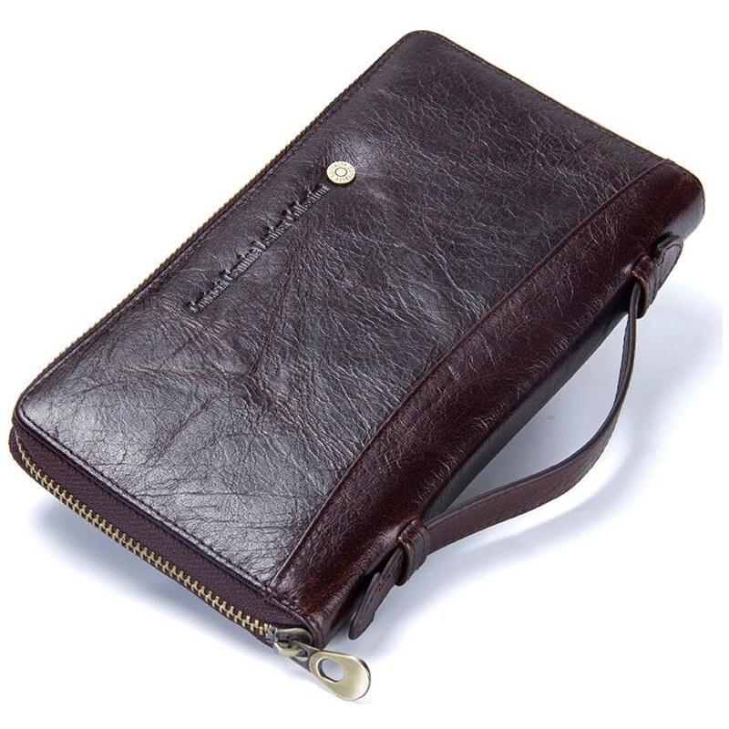 Contacts pánska kožená peňaženka Modoc Hnedá 65224655