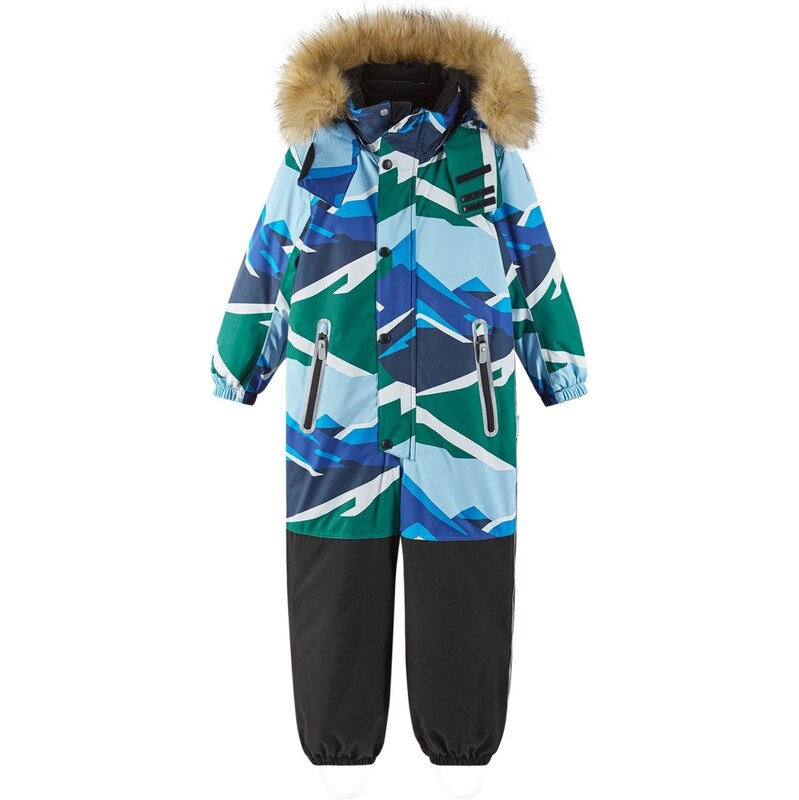 Detská zimná kombinéza Reima Kipina modrá/zelená 65234827