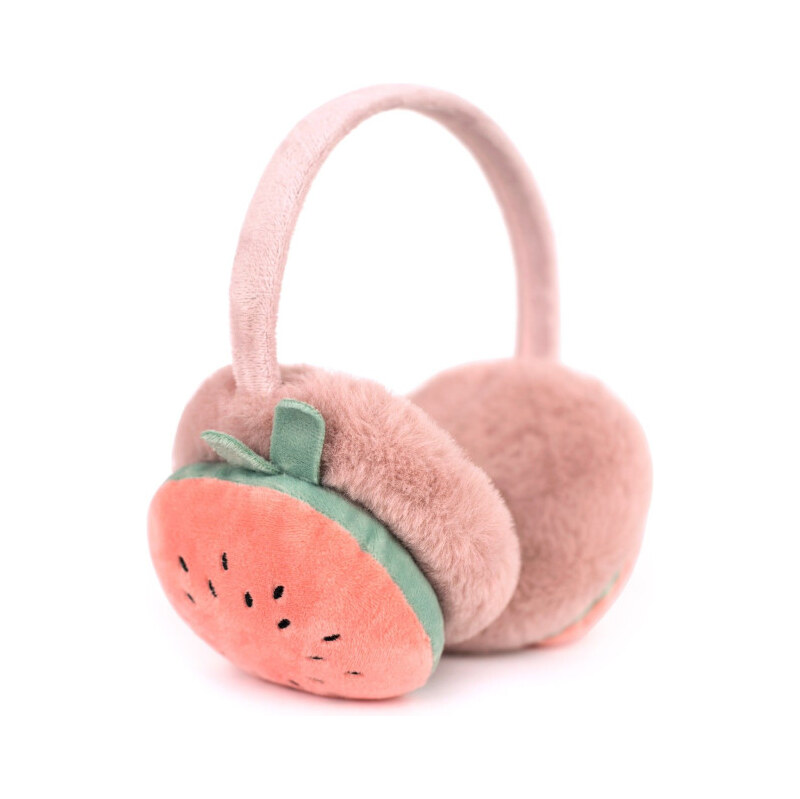 Artofpolo Plyšové klapky na uši Jahoda Ružové 65224892