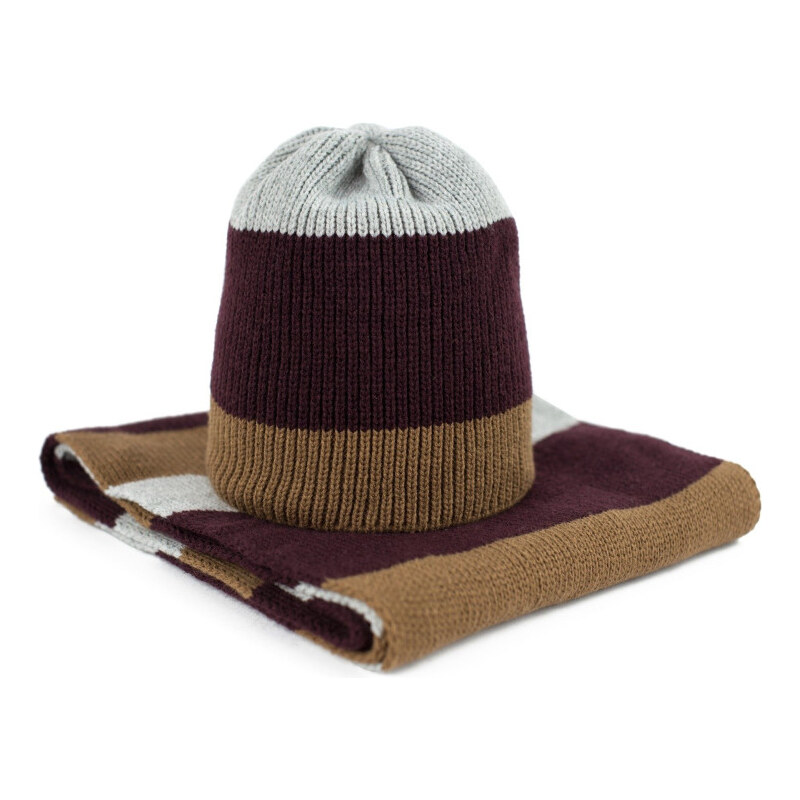 Artofpolo Unisex zimný set čiapky a šál Stavager 65225059