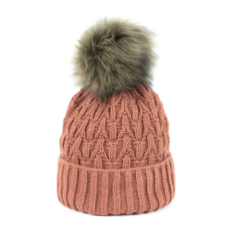 ArtOfPolo dámska zimná čiapka Zimné ráno Ružová 65225062