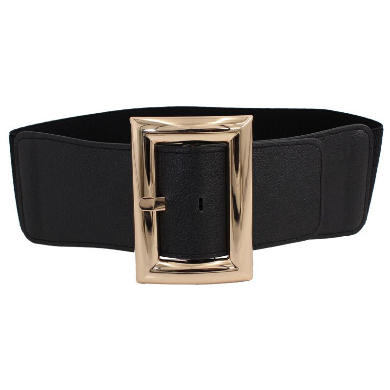 Lifestyle Dámsky strečový široký opasok Paige Čierny 65225110