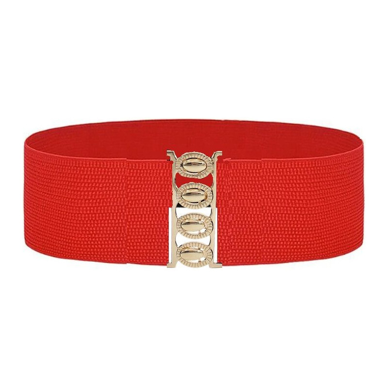 Lifestyle Dámsky opasok na šaty s prackou Faina Červený 65225118