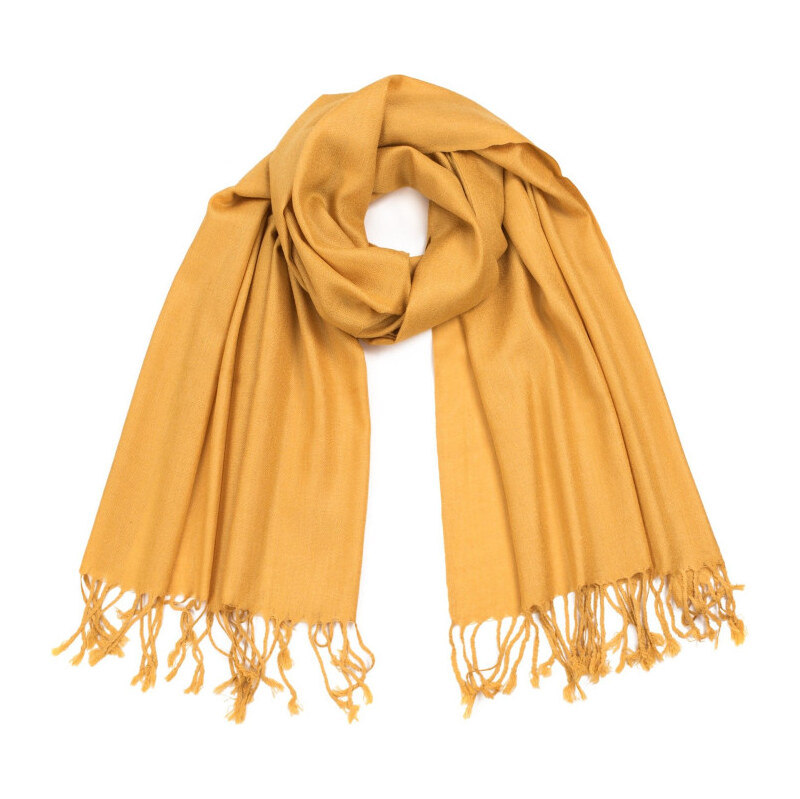 Artofpolo Dámsky Šál Simply classic Horčicový 65225231