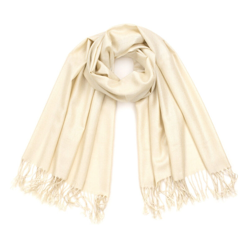 Artofpolo Dámsky Šál Simply classic ECRU 65225232