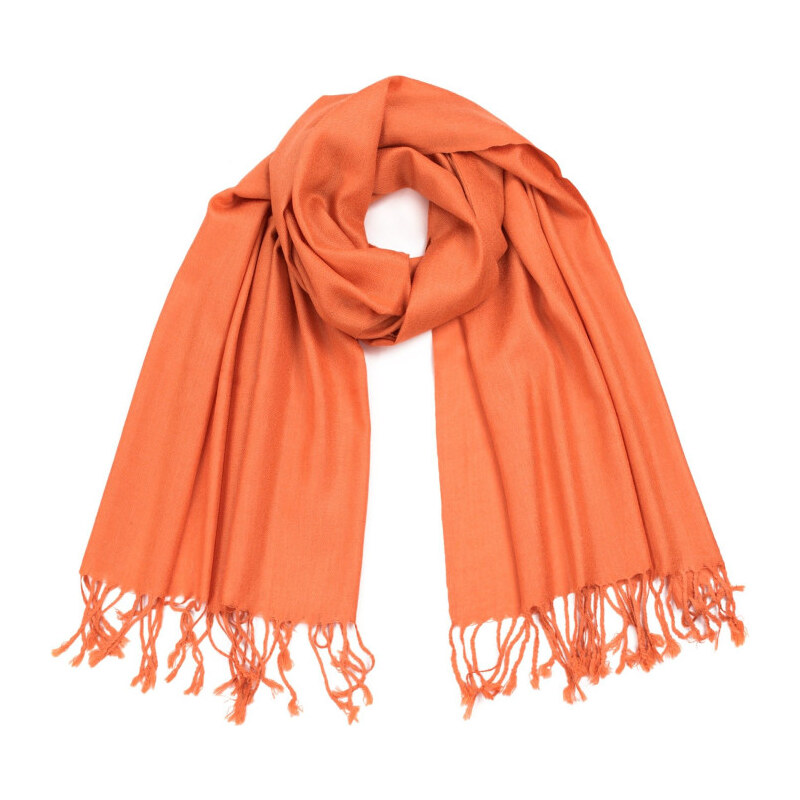 Artofpolo Dámsky Šál Simply classic mix Oranžový 65225218
