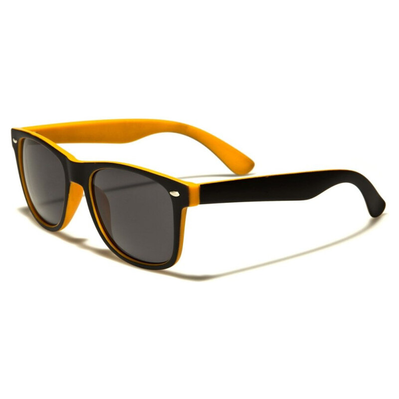 PolarSpex Retro Unisex Slnečné okuliare wayfarer RUBBER Oranžové 65225291
