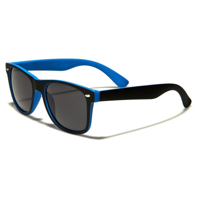 PolarSpex Retro Unisex Slnečné okuliare wayfarer RUBBER Modré 65225294