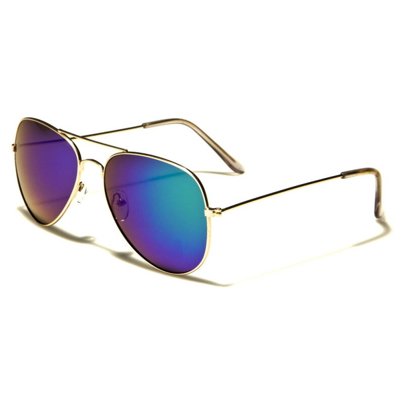 Olympic eyewear AIR FORCE Unisex zlaté Slnečné okuliare Aviator Modro 65225362