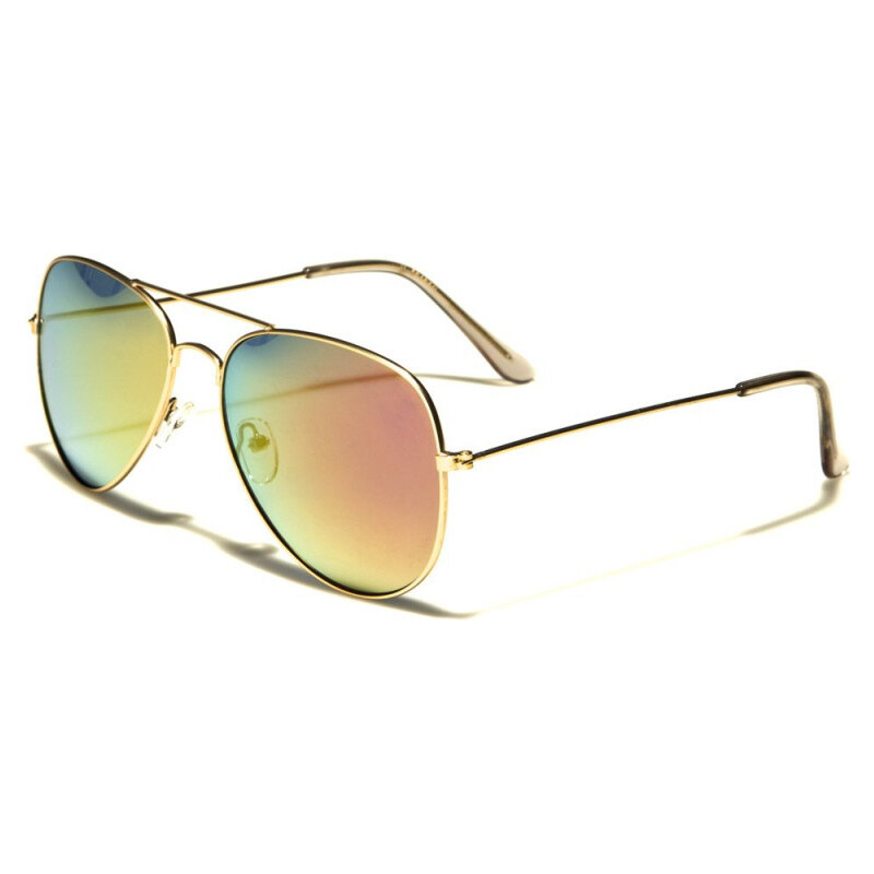 Olympic eyewear AIR FORCE Unisex Zlaté slnečné okuliare Aviator 65225365