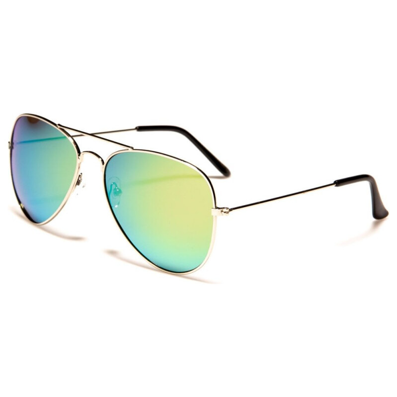 PolarSpex POLARIZED UNISEX AVIATOR slnečné zrkadlové okuliare Zlaté 65225468