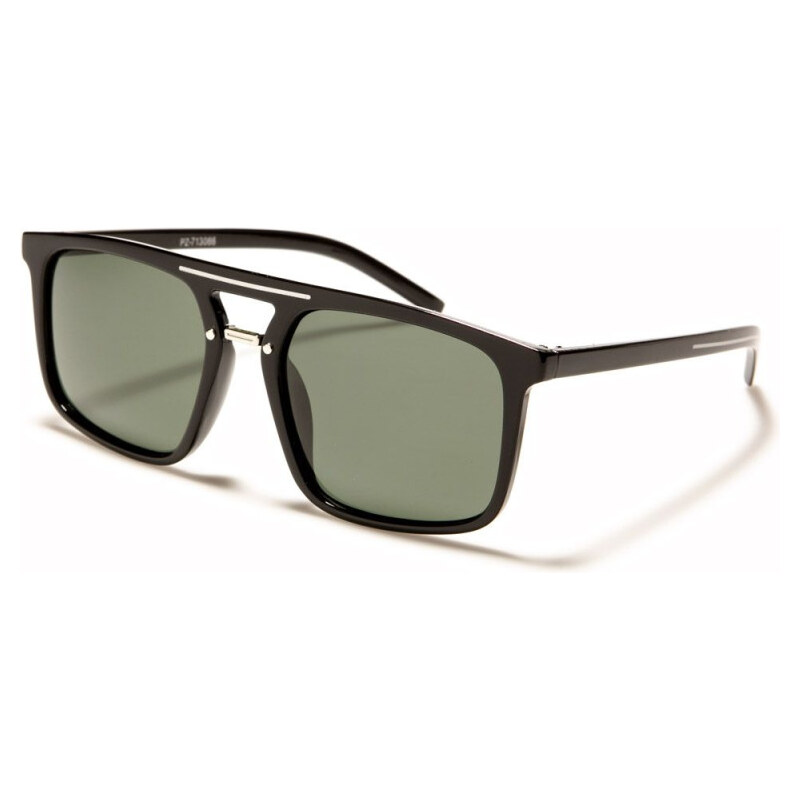 PolarSpex POLARIZED UNISEX OVAL BROW slnečné okuliare Čierne 65225478