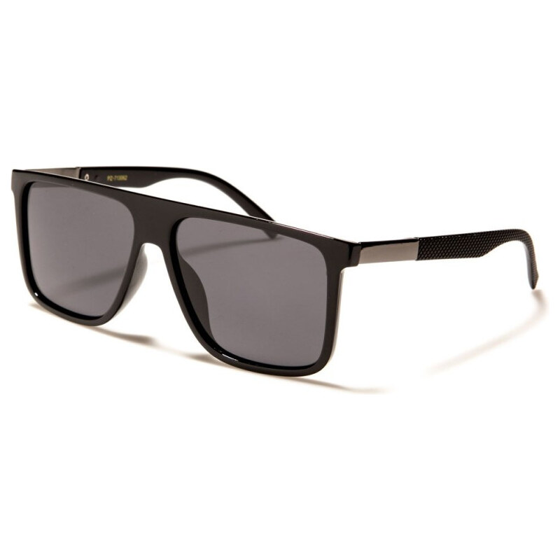 PolarSpex POLARIZED CLASSIC FLAT TOP slnečné okuliare Čierne lesklé 65225480