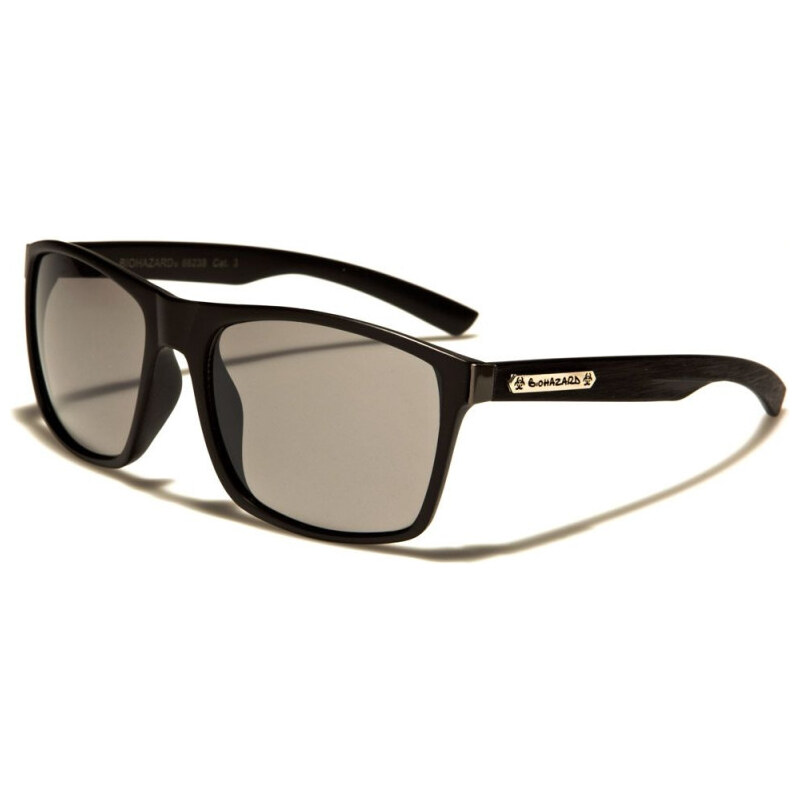 BIOHAZARD WOOD PRINT slnečné okuliare Čierne matné 65225523