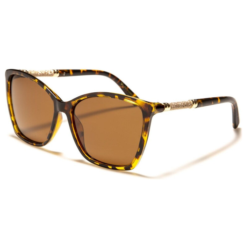Olympic eyewear POLARIZED VG SQUARED dámske slnečné okuliare Leopard 65225529