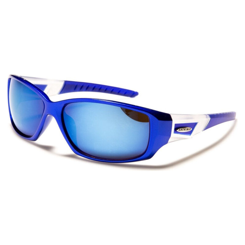 Olympic eyewear ARCTIC BLUE Pánske zrkadlové slnečné okuliare Modré 65225615