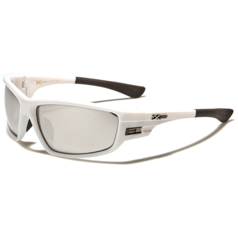 Olympic eyewear X-LOOP WRAP pánske zrkadlové slnečné okuliare Biele 65225584