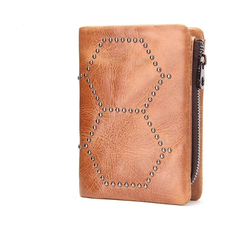 Contacts pánska kožená peňaženka Topete Khaki 65225645