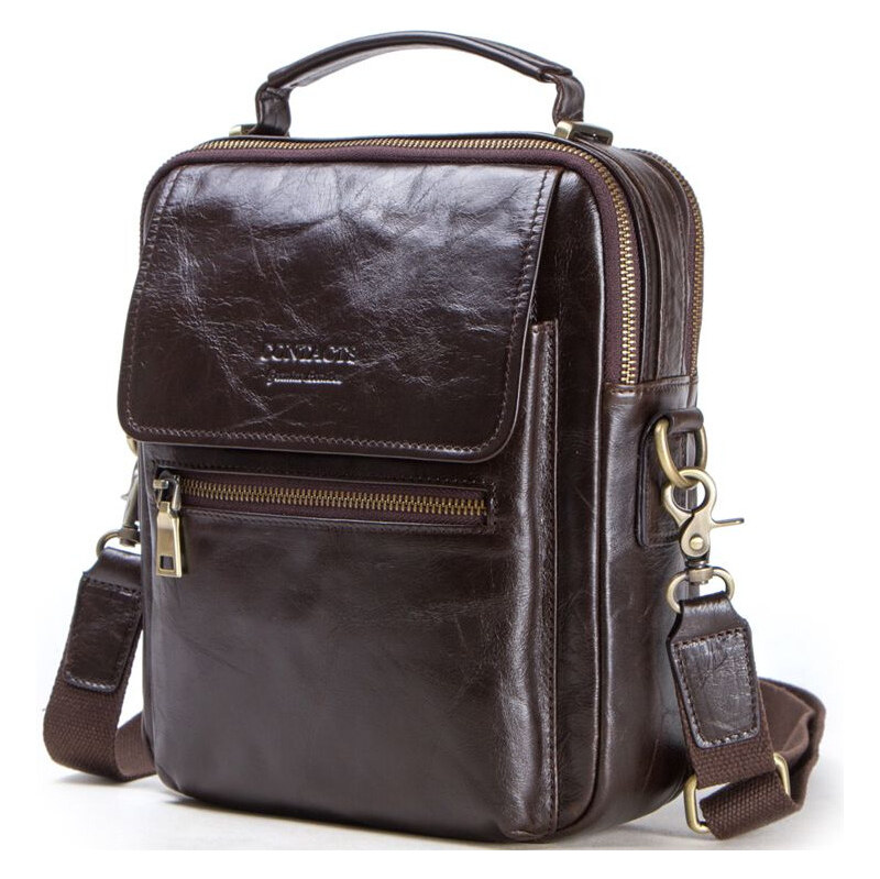 Contacts pánska kožená taška cez rameno Torres 65225630