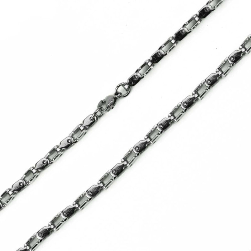 Impress Jewelry Retiazka z chirurgickej ocele Angular- 3 mm / 53 cm 65225676