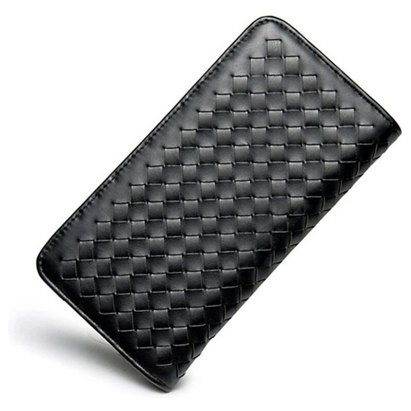 Lifestyle Pánska splietaná peňaženka Galvan Čierna 65225778