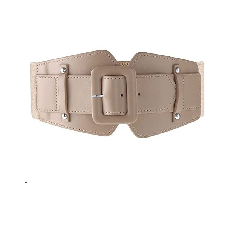 Lifestyle Dámsky kožený široký korzetový opasok Farina Béžový 65225845