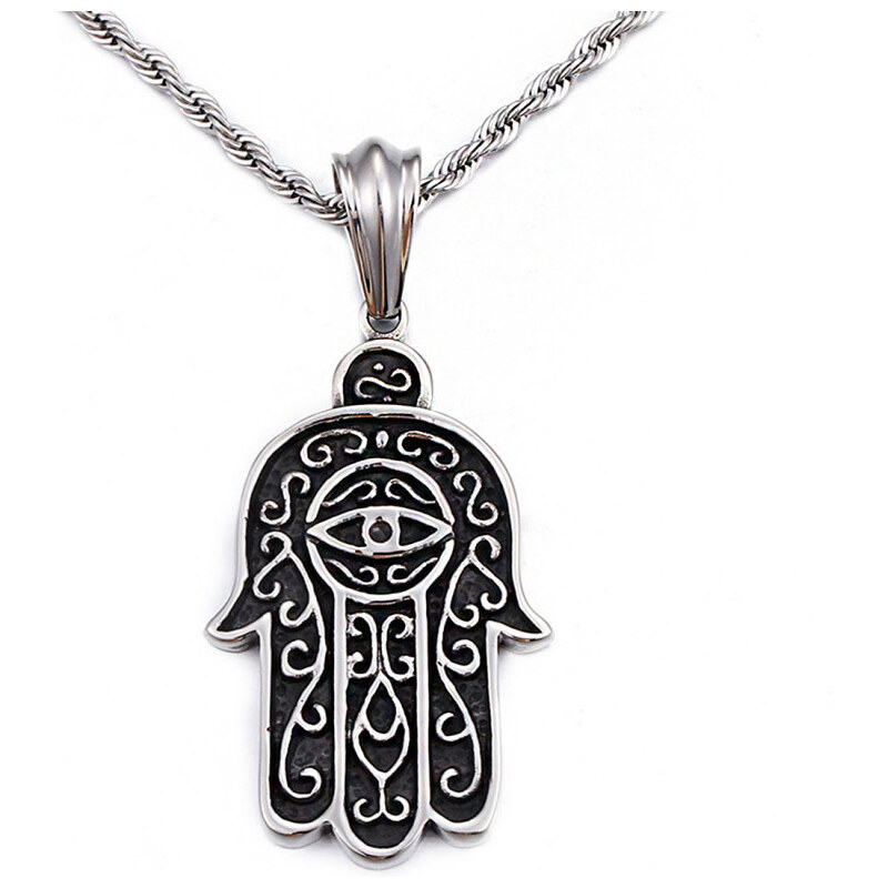 Impress Jewelry Prívesok z chirurgickej ocele Fatimina ruka Hamsa 65225921