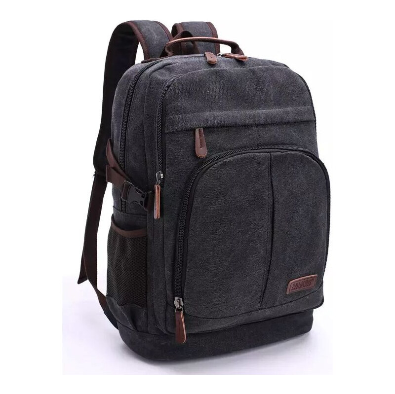 Canvasio plátený canvas retro batoh Colombo Čierny 26 l 65226045