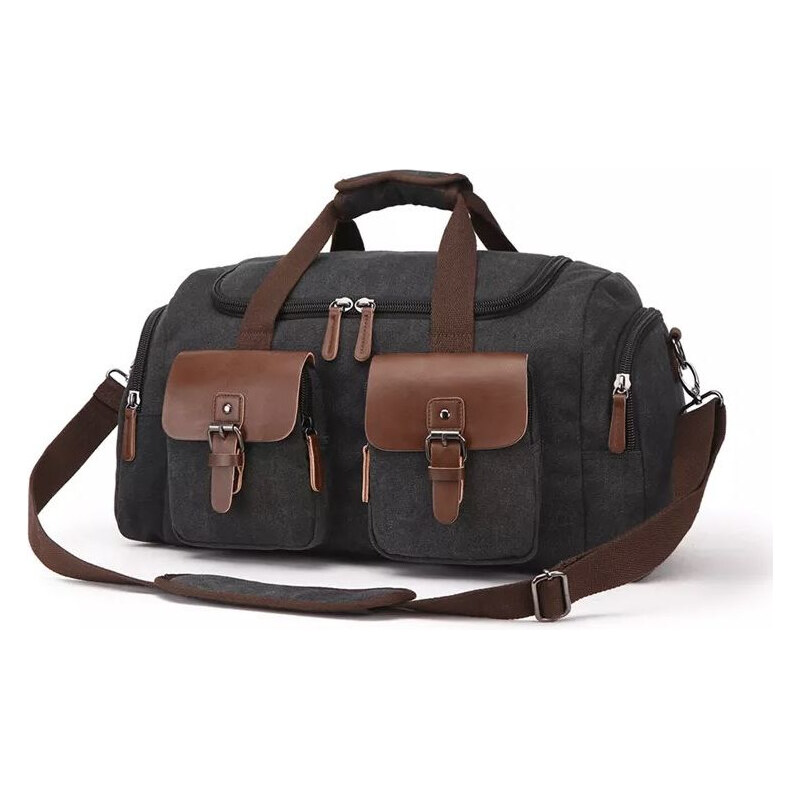 Canvasio cestovná plátená canvas taška Cerullo Čierna 33 l 65226128