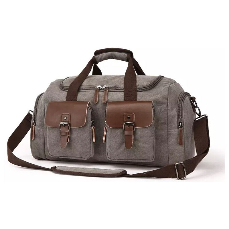 Canvasio cestovná plátená canvas taška Cerullo Šedá 33 l 65226127