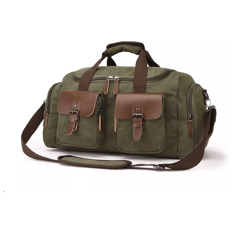 Canvasio cestovná plátená canvas taška Cerullo Zelená 33 l 65226129