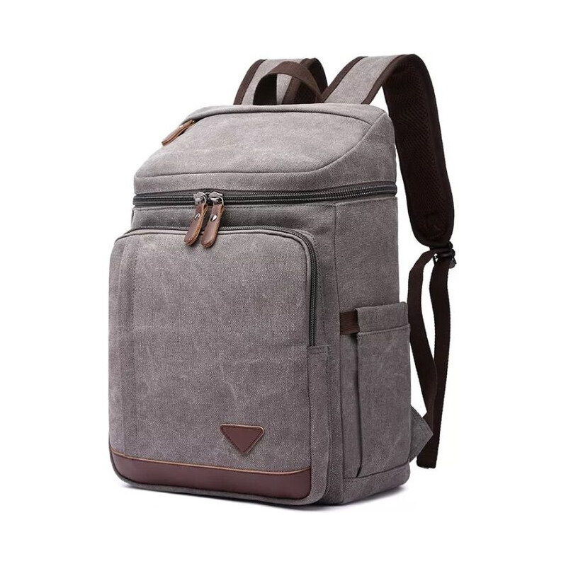 Canvasio plátený canvas retro batoh Navas Šedý 20 l 65226153