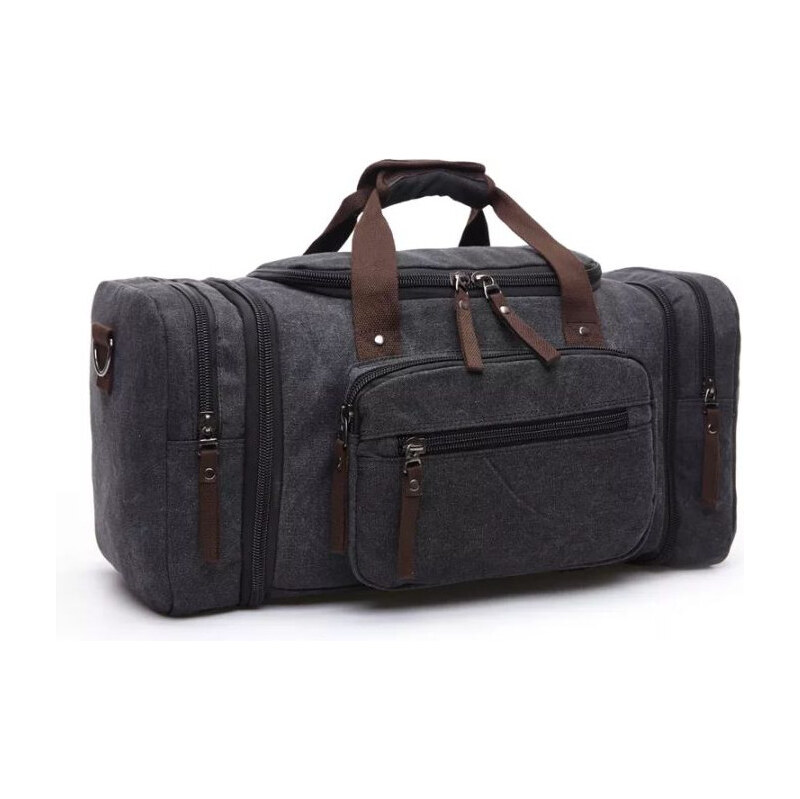 Canvasio cestovná plátená canvas taška Morales Čierna 40 l 65226150