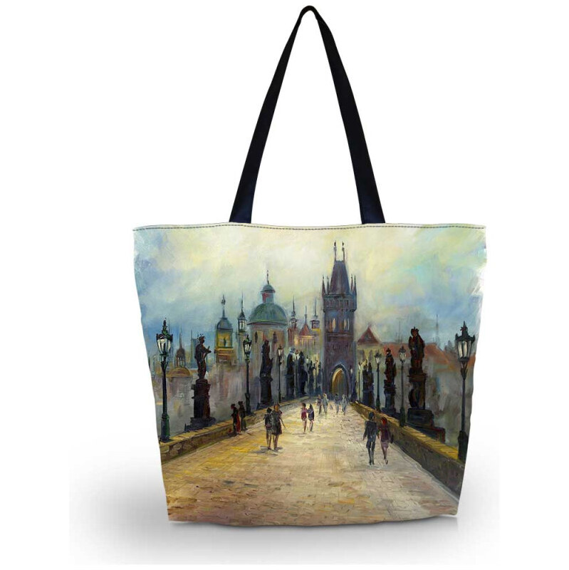 Huado nákupná a plážová taška - Karlov most 65226211