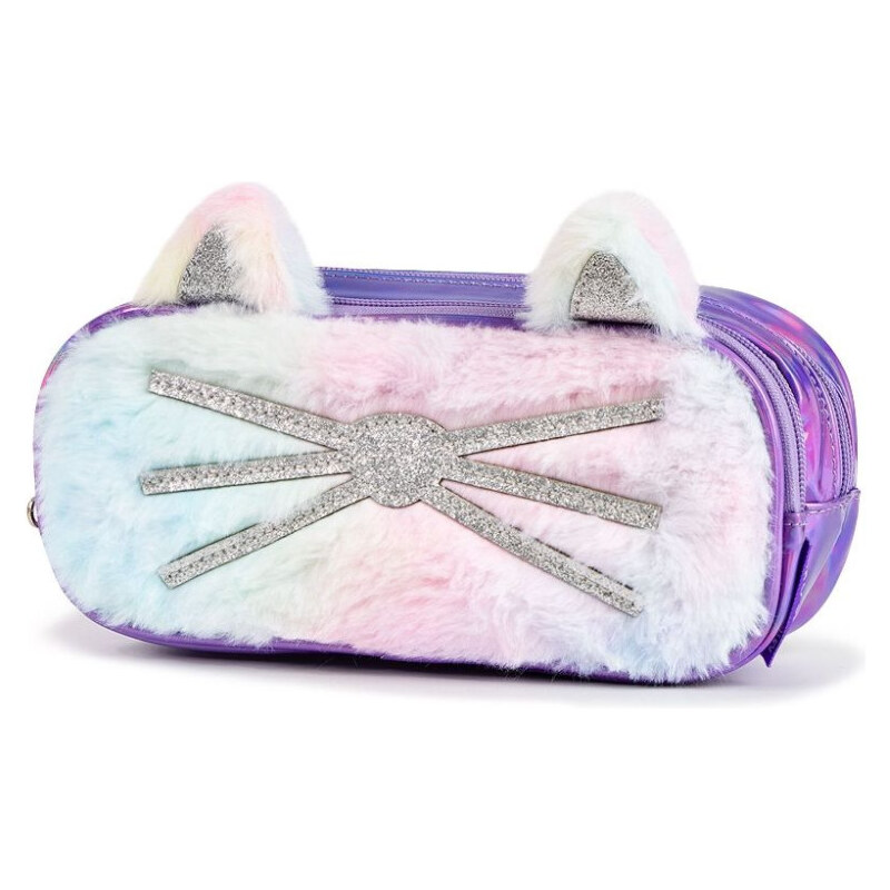 Miko dievčenský plyšový peračník Mačička Fialový 65226261