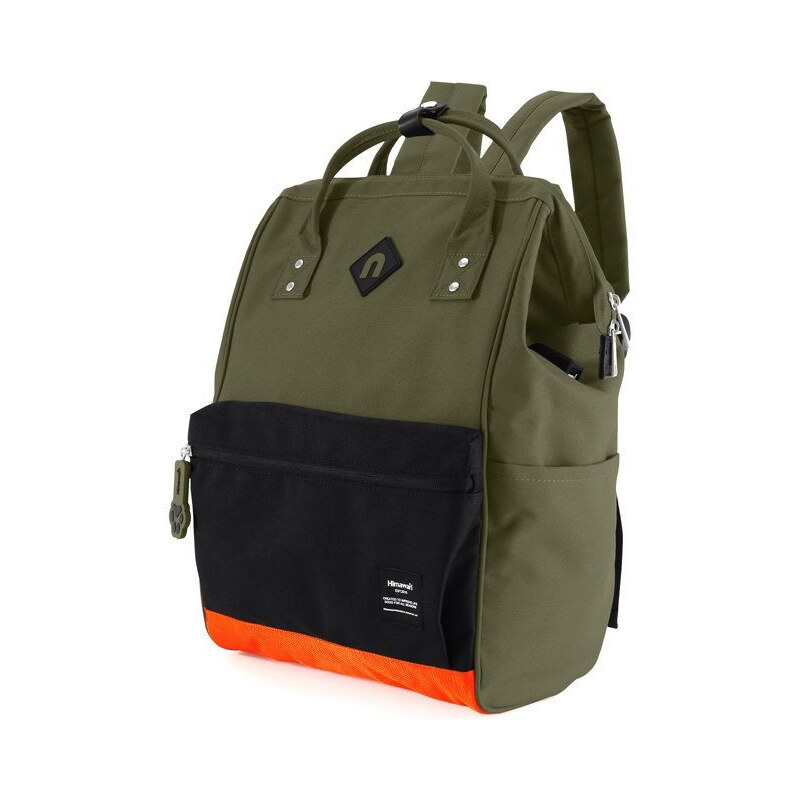 Himawari Unisex batoh USB port Doger Zelenočierny 21 l 65226361