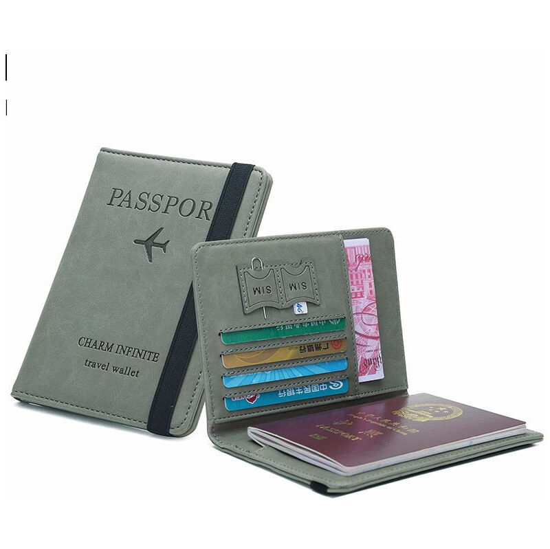 Lifestyle Puzdro na pas RFID Travel wallet Zelené 65226444