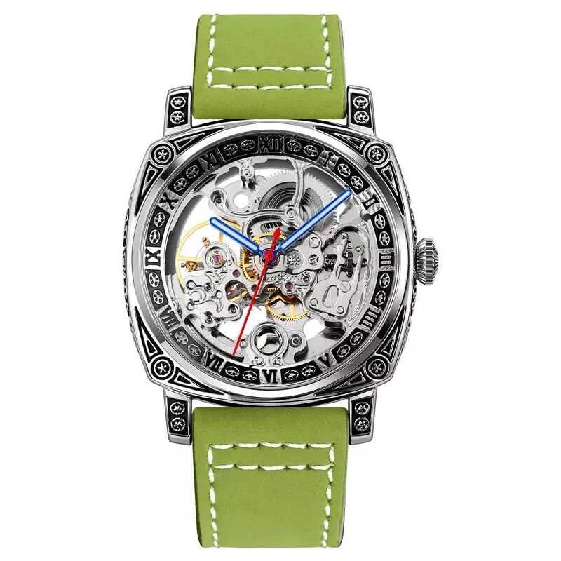 Skmei 9271 pánske automatické hodinky Secession Zelené 65226546