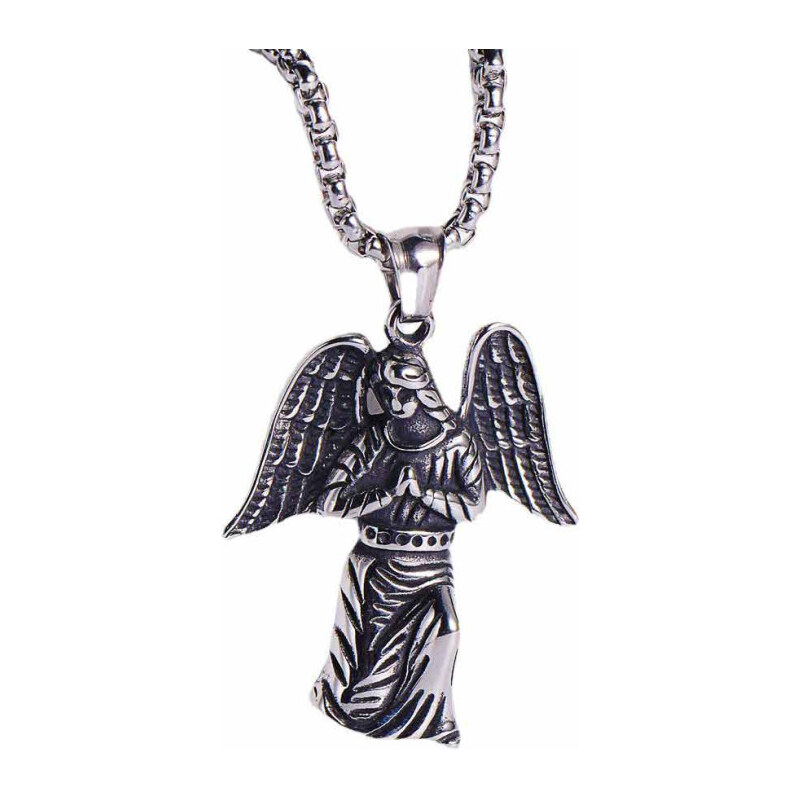 Impress Jewelry Oceľový prívesok Anjel Anahita Strieborný 65226634