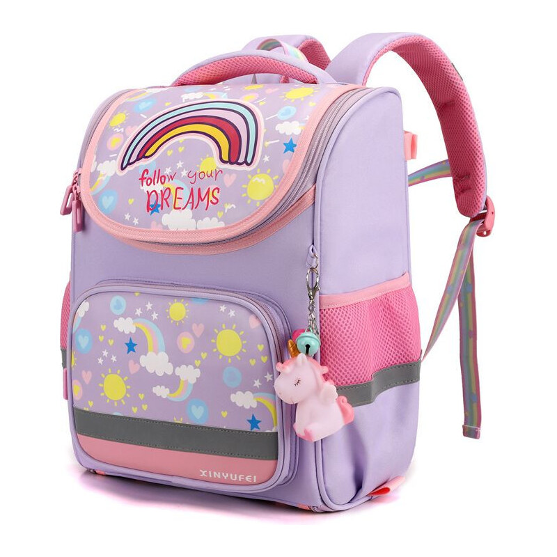 Lifestyle Detský školský batoh Follow Dream Fialový 13L 65226627