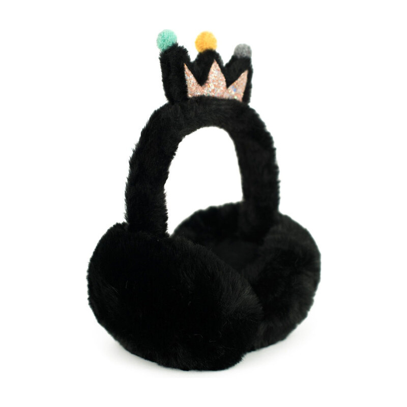 Artofpolo Plyšové klapky na uši princess Čierne 65226670