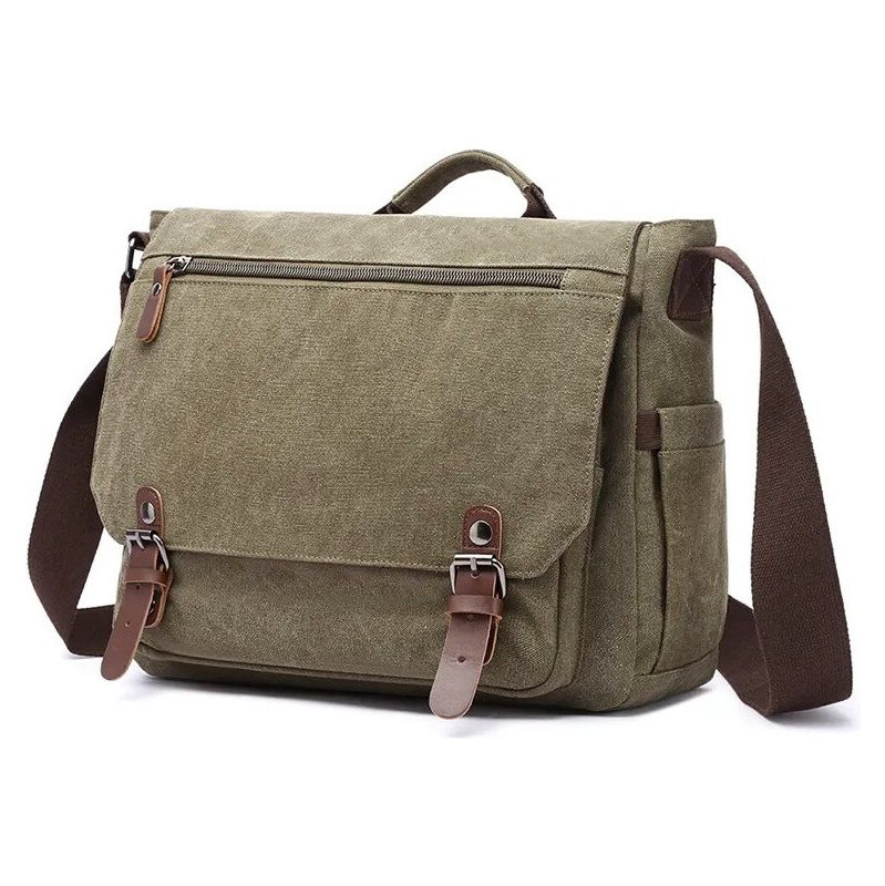 Canvasio pánska plátená taška Desmond Zelená 65226727