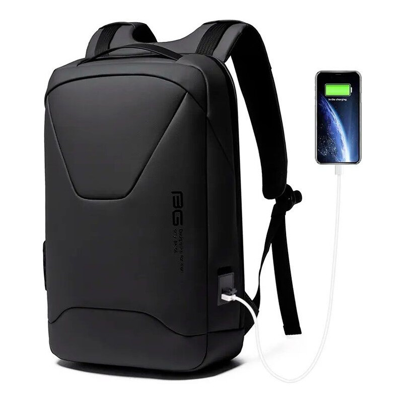 BANGE Business batoh s USB + zámok SEUDA Čierny 16L 65226739